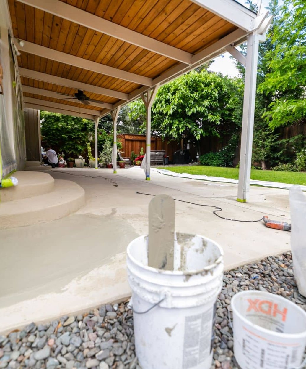 stamped concrete patio