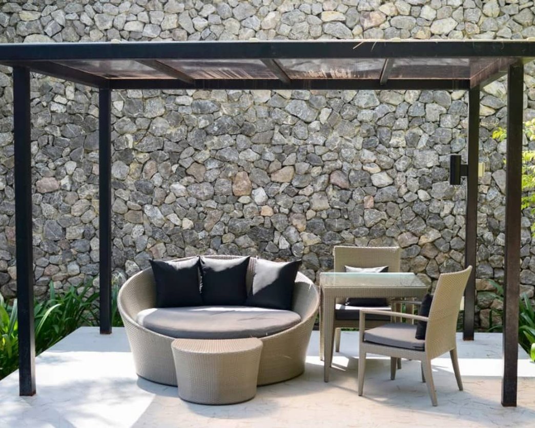 custom patio with good design